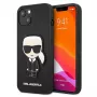 Karl Lagerfeld KLHCP13SOKPK iPhone 13 Mini 5,4 inch Black Hardcase Saffiano Ikonik Karl Patch