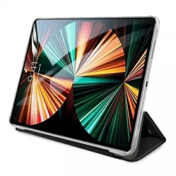 Karl Lagerfeld KLFC12OKMK Book Cover für iPad Pro 12,9 inch (2021/2022) - Schwarz Saffiano Karl Iconic