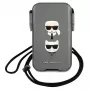 Karl Lagerfeld Ikonik Saffiano Hard Case für Apple iPhone 12 / 12 Pro 6,1 inch Grau