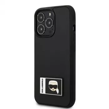Karl Lagerfeld KLHCP13X3DKPK Ikonik Patch Hard Case für iPhone 13 Pro Max 6,7 inch Schwarz
