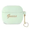 Guess GUA3LSCHSN AirPods 3 Hülle grün Silikon Charm Heart Collection