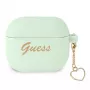 Guess GUA3LSCHSN AirPods 3 Hülle grün Silikon Charm Heart Collection