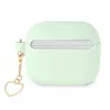 Guess GUA3LSCHSN AirPods 3 Hülle grün Silikon Charm Heart Collection