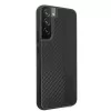 AMG AMHCS22MBLSCA Hard Case für Samsung Galaxy S22+ Carbon Stripe & Embossed Schwarz