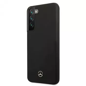 Mercedes-Benz MEHCS22MSILBK Silicone Hard Case für Samsung Galaxy S22+ (SM-S906) - Schwarz
