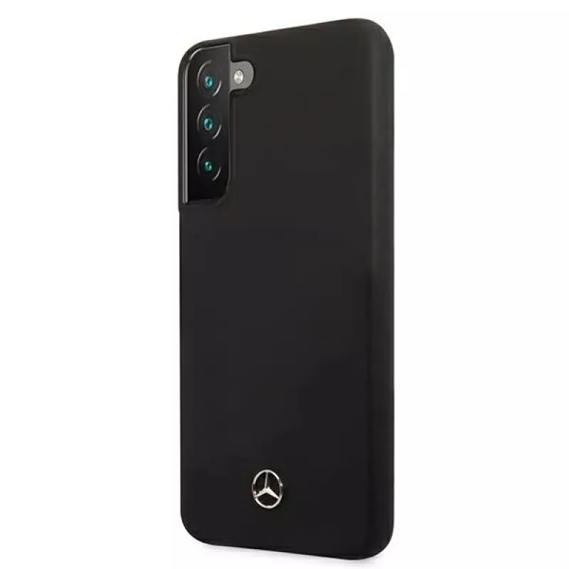 Mercedes-Benz MEHCS22MSILBK Silicone Hard Case für Samsung Galaxy S22+ (SM-S906) - Schwarz