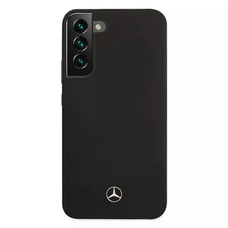 Mercedes-Benz MEHCS22MSILBK Silicone Hard Case für Samsung Galaxy S22+ (SM-S906) - Schwarz