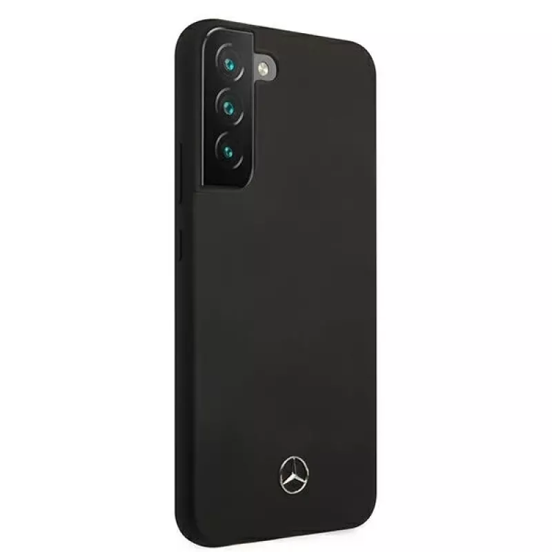 Mercedes-Benz MEHCS22MSILBK Silicone Hard Case für Samsung Galaxy S22+ (SM-S906) - Schwarz