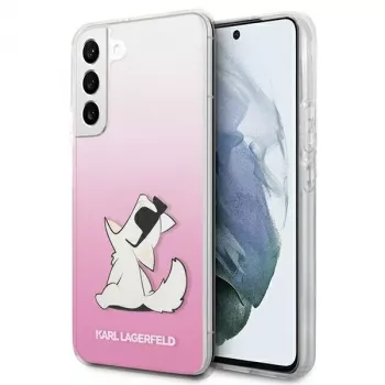 Karl Lagerfeld KLHCS22MCFNRCPI Hard Case für Samsung Galaxy S22+ / S906 - Pink Choupette Eat