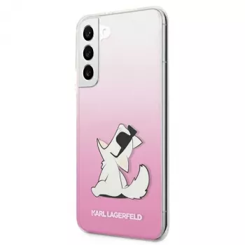 Karl Lagerfeld KLHCS22MCFNRCPI Hard Case für Samsung Galaxy S22+ / S906 - Pink Choupette Eat