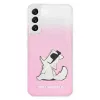 Karl Lagerfeld KLHCS22MCFNRCPI Hard Case für Samsung Galaxy S22+ / S906 - Pink Choupette Eat