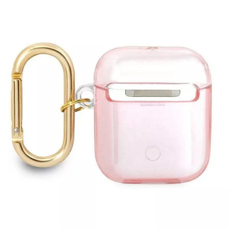 Guess GUA2HHTSP Strap Collection Schutzhülle für Apple AirPods 1/2 – Pink