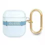 Guess GUA2HHTSB AirPods 1/2 Hülle Blue Strap Collection