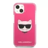 Karl Lagerfeld KLHCP13MTPECPI iPhone 13 / 14 / 15 6.1 Hardcase Fuschia Choupette Head