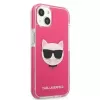Karl Lagerfeld KLHCP13MTPECPI iPhone 13 / 14 / 15 6.1 Hardcase Fuschia Choupette Head