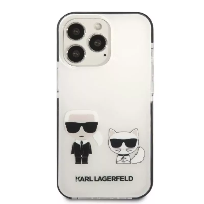 Karl Lagerfeld KLHCP13LTPEKCW iPhone 13 Pro / 13 6.1 Hardcase Weiß Karl & Choupette
