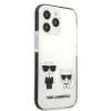Karl Lagerfeld KLHCP13LTPEKCW iPhone 13 Pro / 13 6.1 Hardcase Weiß Karl & Choupette