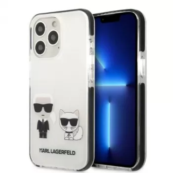 Karl Lagerfeld KLHCP13XTPEKCW Hard Case für iPhone 13 Pro Max 6,7 inch Weiß Karl & Choupette