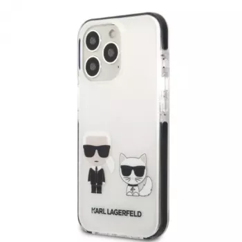 Karl Lagerfeld KLHCP13XTPEKCW Hard Case für iPhone 13 Pro Max 6,7 inch Weiß Karl & Choupette