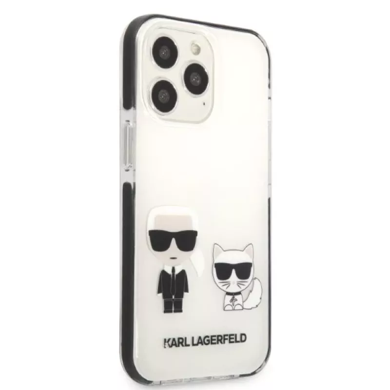 Karl Lagerfeld KLHCP13XTPEKCW Hard Case für iPhone 13 Pro Max 6,7 inch Weiß Karl & Choupette