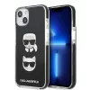 Karl Lagerfeld KLHCP13MTPE2TK Hard Case für iPhone 13/14/15 6,1 inch Schwarz Karl & Choupette Head