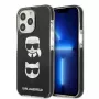 Karl Lagerfeld KLHCP13LTPE2TK iPhone 13 Pro / 13 6.1 Hardcase Black Karl & Choupette Head