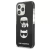 Karl Lagerfeld KLHCP13LTPE2TK iPhone 13 Pro / 13 6.1 Hardcase Black Karl & Choupette Head