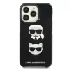 Karl Lagerfeld KLHCP13LTPE2TK iPhone 13 Pro / 13 6.1 Hardcase Black Karl & Choupette Head