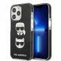 Karl Lagerfeld KLHCP13XTPE2TK Hard Case für Apple iPhone 13 Pro Max 6,7 inch Schwarz Karl & Choupette Head
