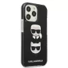 Karl Lagerfeld KLHCP13XTPE2TK Hard Case für Apple iPhone 13 Pro Max 6,7 inch Schwarz Karl & Choupette Head