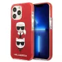 Karl Lagerfeld KLHCP13LTPE2TR iPhone 13 Pro / 13 6.1 Hard Case Red Karl & Choupette Head