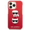 Karl Lagerfeld KLHCP13LTPE2TR iPhone 13 Pro / 13 6.1 Hard Case Red Karl & Choupette Head