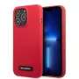 Karl Lagerfeld KLHCP13LSLMP1R Silicone Plaque Hard Case für iPhone 13 Pro / 13 6,1 inch - Rot