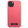 Karl Lagerfeld KLHCP13SSLMP1PI Silikon-Rückseite mit Plakette für iPhone 13 Mini 5,4 inch Fuchsia