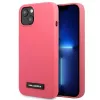 Karl Lagerfeld KLHCP13MSLMP1PI Silikon-Plaque-Hülle für iPhone 13/14/15 6,1 inch Fuchsia