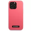 Karl Lagerfeld iPhone 13 Pro Max 6,7 inch Hardcase Fuchsia Silicone Plaque