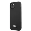 Karl Lagerfeld KLHCP13SSFMP2K Saffiano Plaque Hard Case für iPhone 13 mini, Schwarz