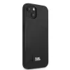Karl Lagerfeld KLHCP13SSFMP2K Saffiano Plaque Hard Case für iPhone 13 mini, Schwarz