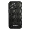 Karl Lagerfeld KLHCP13LMNMP1K Hard Case für iPhone 13 Pro / 13 6,1 Zoll, Schwarz, Monogram Plaque