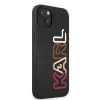 Karl Lagerfeld KLHCP13SPCOBK Ikonik Saffiano Multipink Hard Case für Apple iPhone 13 Mini 5,4 inch Schwarz