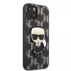 Karl Lagerfeld KLHCP13SPMNIKBK iPhone 13 mini 5.4 Hardcase Black Monogram Ikonik Patch