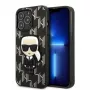 Karl Lagerfeld KLHCP13LPMNIKBK Hard Case für iPhone 13 Pro / 13 6,1 inch Schwarz Monogram Ikonik Patch