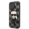 Karl Lagerfeld KLHCP13LPMNIKBK Hard Case für iPhone 13 Pro / 13 6,1 inch Schwarz Monogram Ikonik Patch