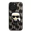 Karl Lagerfeld KLHCP13LPMNIKBK Hard Case für iPhone 13 Pro / 13 6,1 inch Schwarz Monogram Ikonik Patch