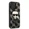 Karl Lagerfeld KLHCP13LPMNIKBK Hard Case für iPhone 13 Pro / 13 6,1 inch Schwarz Monogram Ikonik Patch