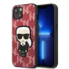 Karl Lagerfeld KLHCP13SPMNIKPI Hard Case für Apple iPhone 13 mini 5,4 Zoll Rot Monogram Ikonik Patch