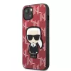 Karl Lagerfeld KLHCP13MPMNIKPI Hard Case für iPhone 13 / 14 6,1 inch Rot Monogram Ikonik Patch