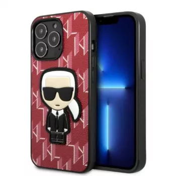 Karl Lagerfeld Ikonik Patch Hard Case für iPhone 13 Pro Max 6,7 inch Rot