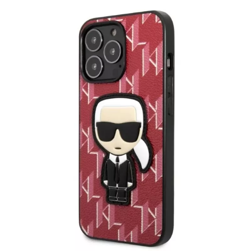Karl Lagerfeld Ikonik Patch Hard Case für iPhone 13 Pro Max 6,7 inch Rot