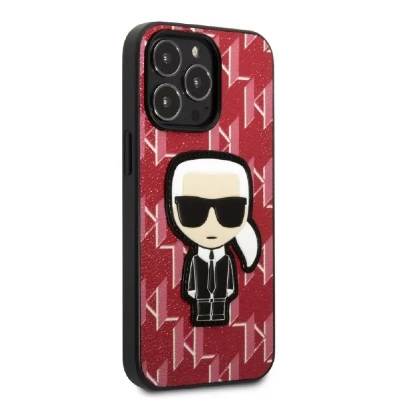 Karl Lagerfeld Ikonik Patch Hard Case für iPhone 13 Pro Max 6,7 inch Rot